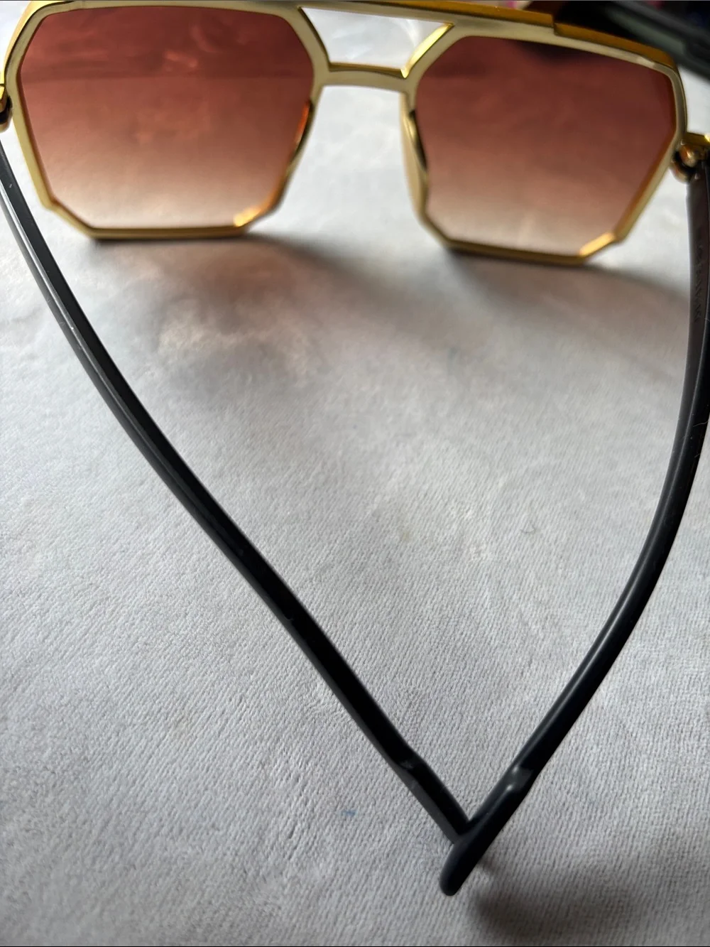 Gold Frame Brown Lens Men’s Sunglasses